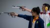 Types of sporting pistols including revolver semi auto and air pistol for target sports