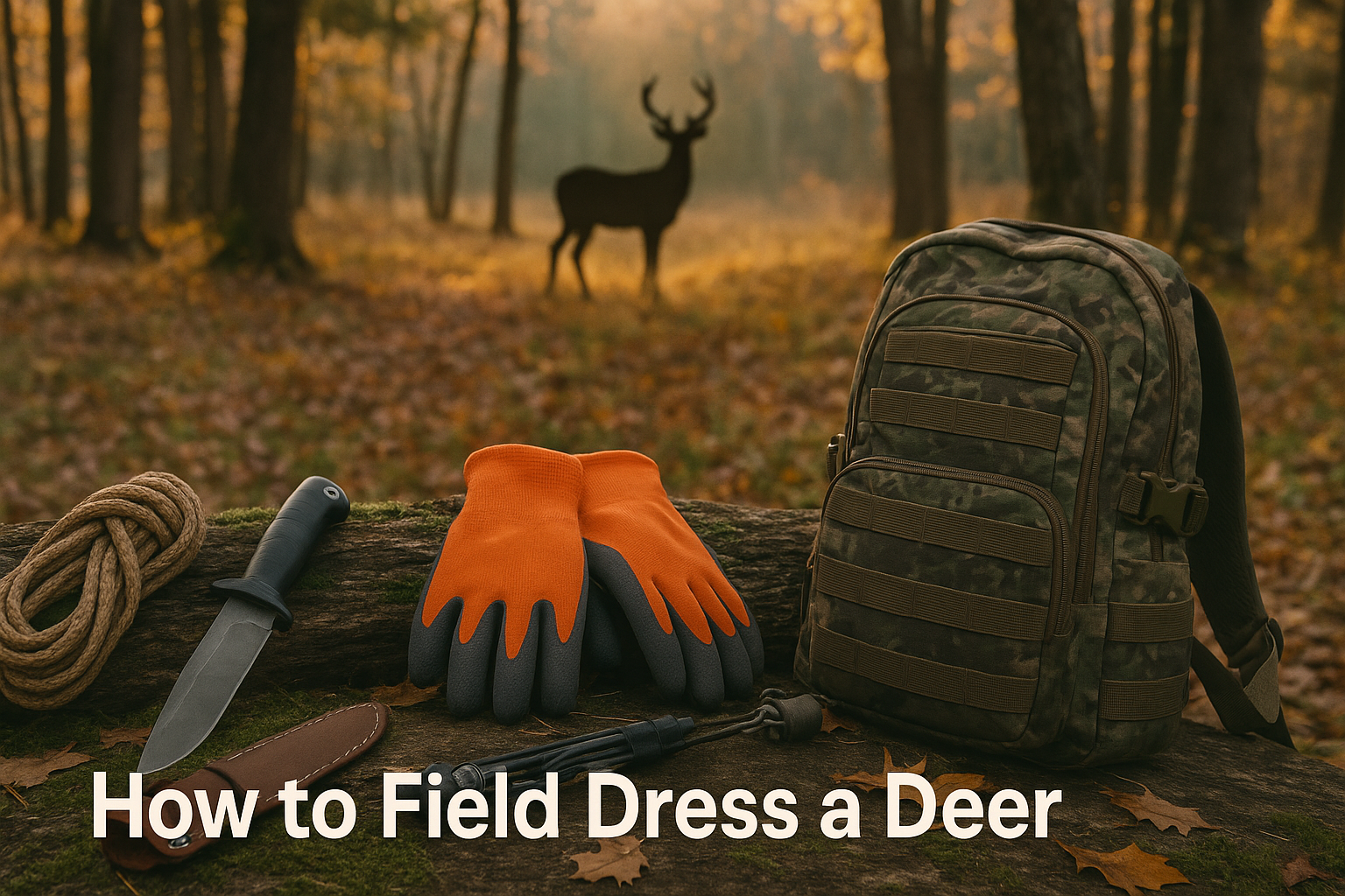 how to feild dress a deer