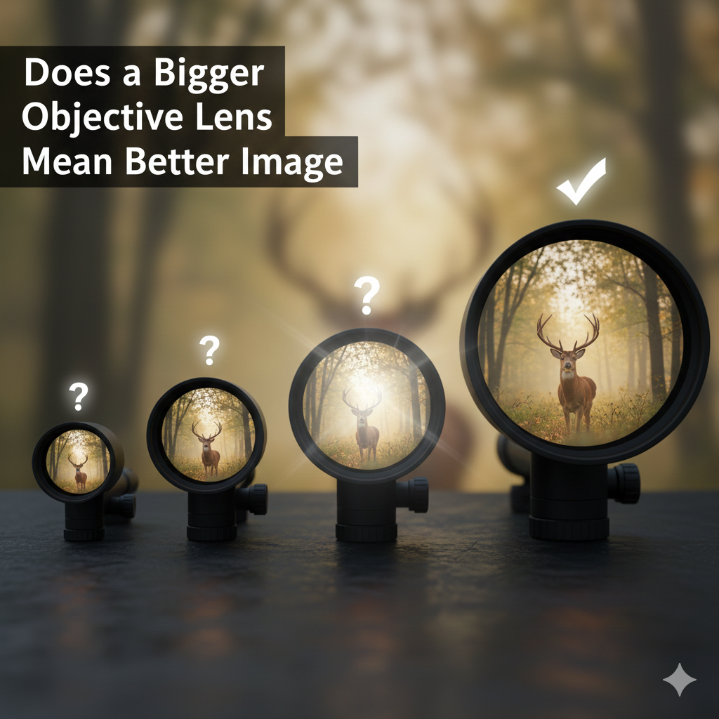 does bigger lens means clear object