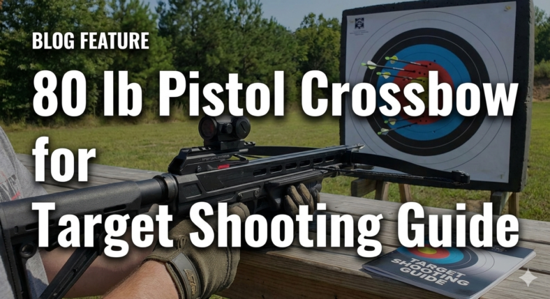 80 lb pistol crossbow target shooting guide with range safety focus