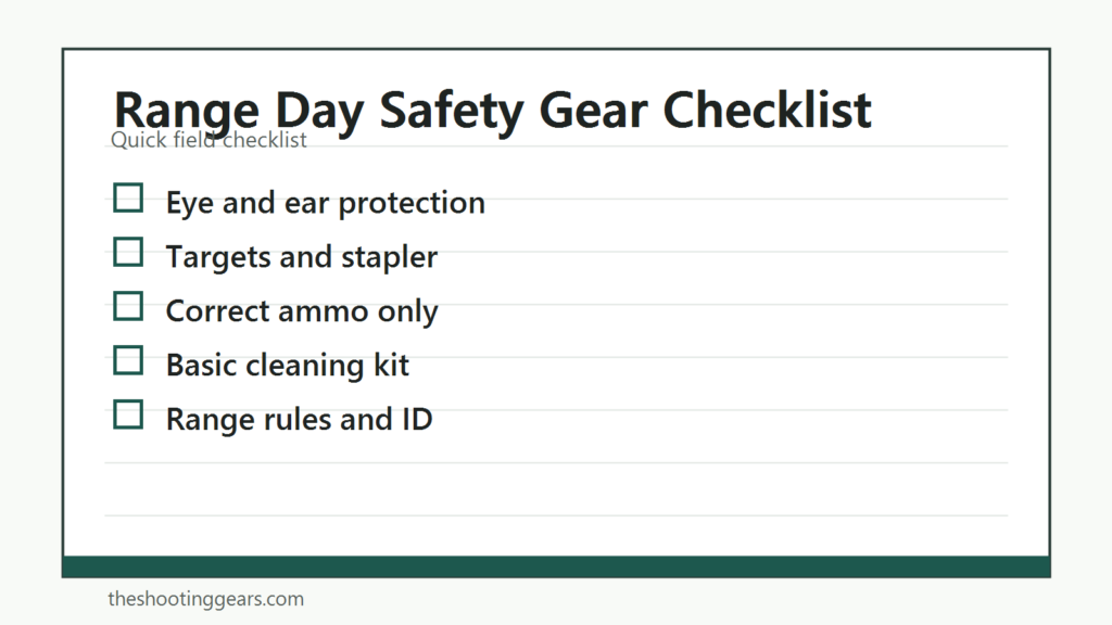 Range Checklist Usaf Essential Range Gear Checklist: Safety Items to Bring for a Range Day ...