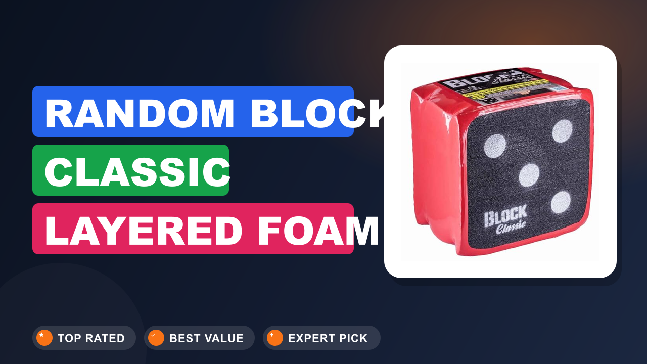 Random BLOCK Classic Layered Foam Archery Target