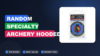 Random Specialty Archery Hooded Peep Black 1/4