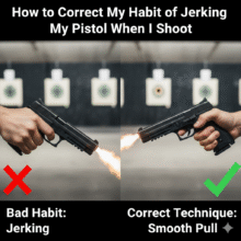How to Correct My Habit of Jerking My Pistol When I Shoot