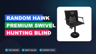 Random Hawk Premium Swivel Hunting Blind Chair